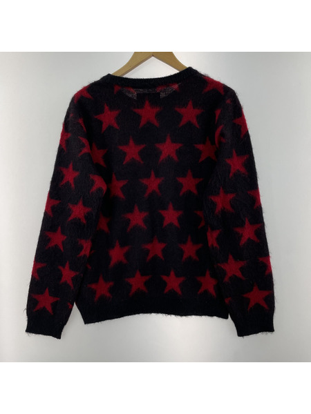 WACKO MARIA Star mohair sweater 黒 S