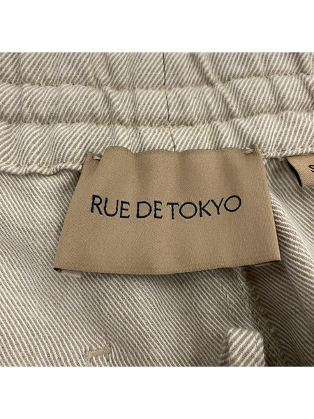 パンツ RUE DE TOKYO  コットンリネンパンツ アイボリー