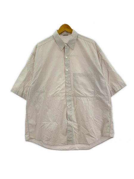 AURALEE 半袖シャツ WASHED FINX TWILL BIG SHIRTS