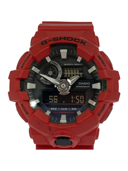 CASIO G-SHOCK クォーツ腕時計 赤
