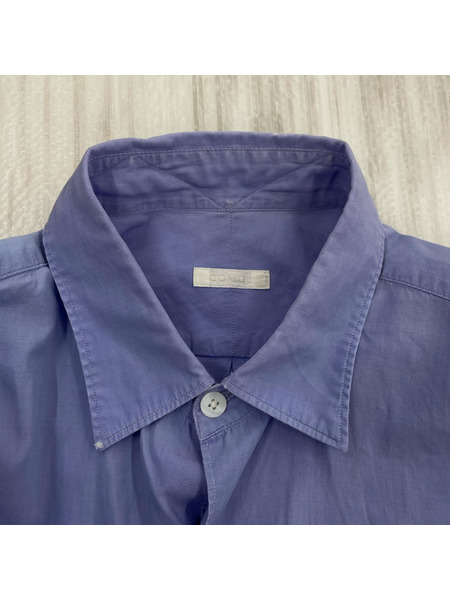 COMOLI 長袖シャツ 19SS 無地 L/Sシャツ BLUE SIZE 1
