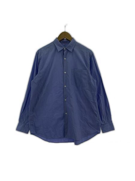 COMOLI 長袖シャツ 19SS 無地 L/Sシャツ BLUE SIZE 1