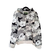 DENIM TEARS/COTTON WREATH ZIP HOODIE/SNOW CAMO/L