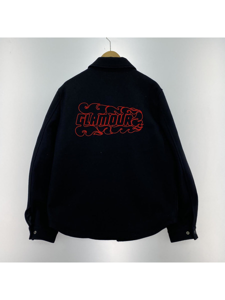 HYSTERIC GLAMOUR FIRE LOGO刺繍 CPOジャケット 黒 M