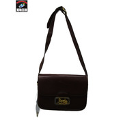 CELINE レザーショルダー 馬車金具