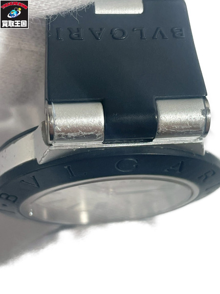 BVLGARI burugariメンズAT BVLGARI/ディアゴノアルミニウムデイト/AL38TA/OH済26.2