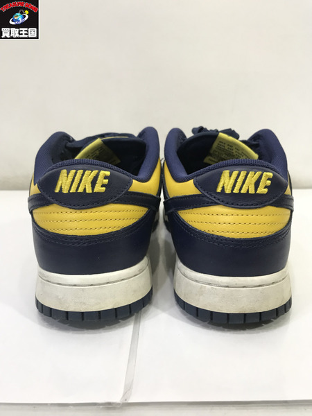 NIKE DUNK LOW RETRO Michigan/27.5cm/黄/紺/ナイキ/スニーカー[値下]