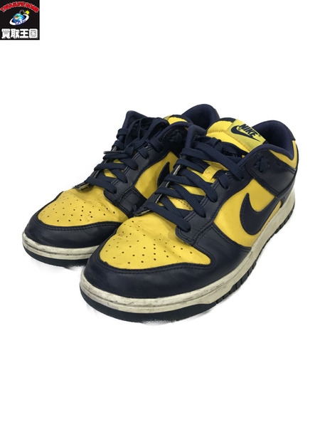 NIKE DUNK LOW RETRO Michigan/27.5cm/黄/紺/ナイキ/スニーカー[値下]