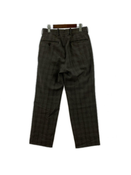 MAATEE&SONS 24AW 永遠SLACKS WOOLMATCHECK 1 グレー MT4303-0203B