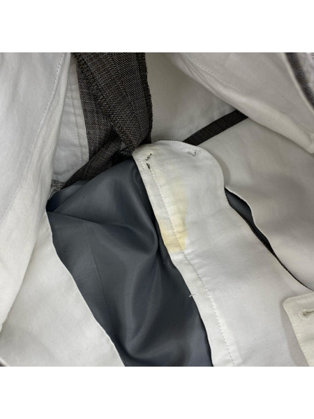 MAATEE&SONS 24AW 永遠SLACKS WOOLMATCHECK 1 グレー MT4303-0203B