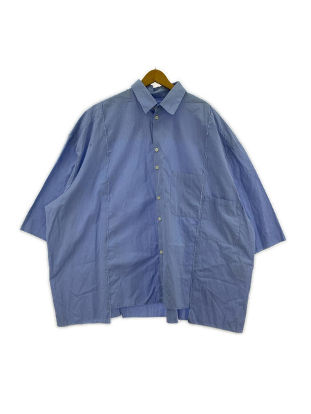 CAMIEL FORTGENS 半袖シャツ 再構築 ストライプ M[値下]