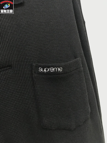 Supreme 23AW Thermal L/S Polo S BLK/黒/シュプリーム/長袖ポロシャツ