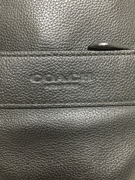 COACH チャールズスムースレザー ボディーバッグ ブラック