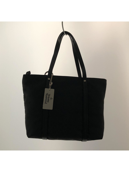 Vivienne Westwood NEW SHOPPER オーブ柄 トートバッグ ブラック