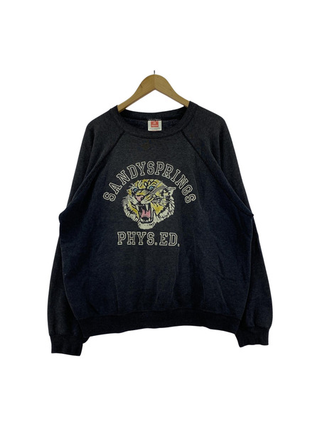 OLD・VINTAGE スウェット・トレーナー 90s Raglan Sweat SANDYSPRINGS BLK XL[値下]