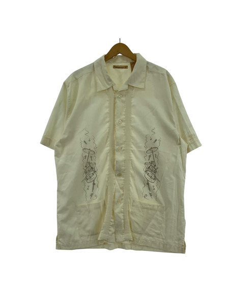 半袖シャツ The havanera Co. ドラム刺繍 S/Sシャツ (L)