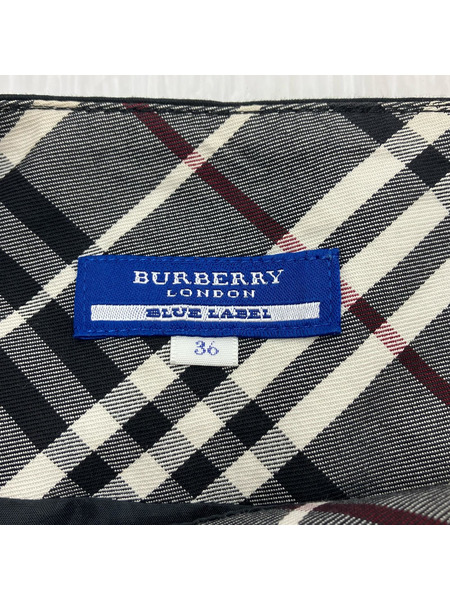 BURBERRY BLUE LABEL ミニスカート (36) BLK