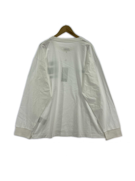 MM6 26SS Label Patch L/S T-shirt XL ホワイト