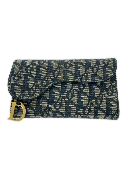 長財布 C.Dior トロッター ミドルウォレット 3ツ折リ財布