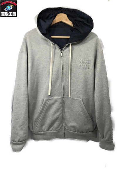 レディースラグ衣料 miumiu/リバーシブルパーカー/NYV×GRY/36