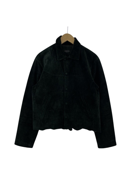 UNUSED COW SUEDE JACKET BLACK