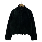 UNUSED COW SUEDE JACKET BLACK