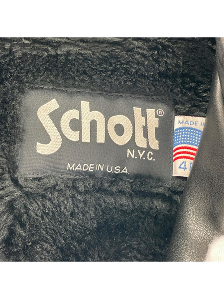 schott レザージャケット 641 シングルライダースジャケット (40)