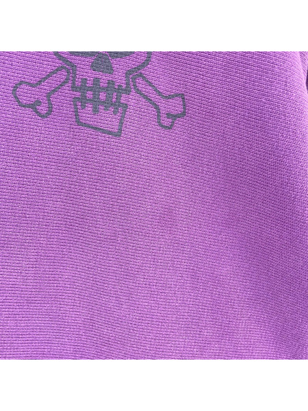 STUSSY パーカー スカルクロスボーン 紫 (M)