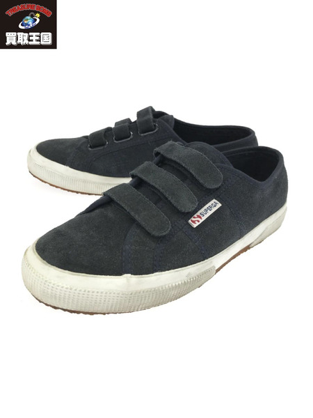 SUPERGA ベルクロスエードスニーカー(41)ネイビー[値下]