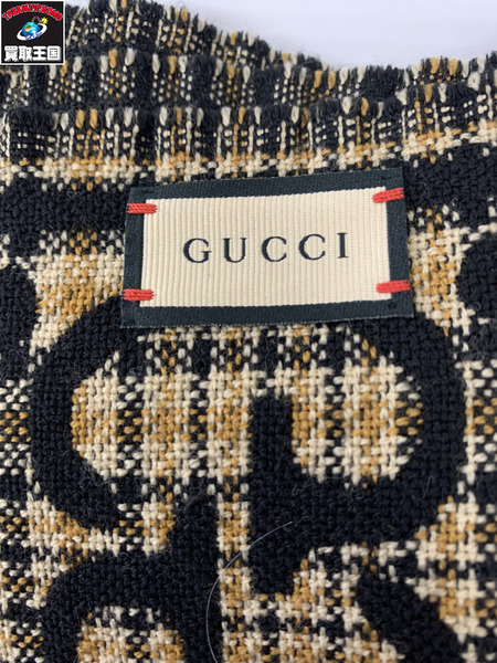 GUCCI GGウールマフラー 660025