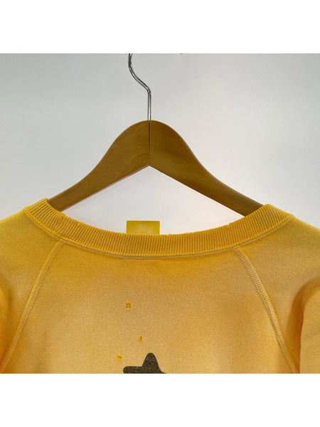 SAINT MICHAEL スウェット・トレーナー 23AW COW CREWNECK SWEAT M イエロー