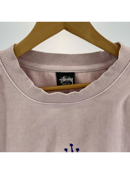 STUSSY 23SS/Glamour Pigment Dyed Crew Sweatshirt L