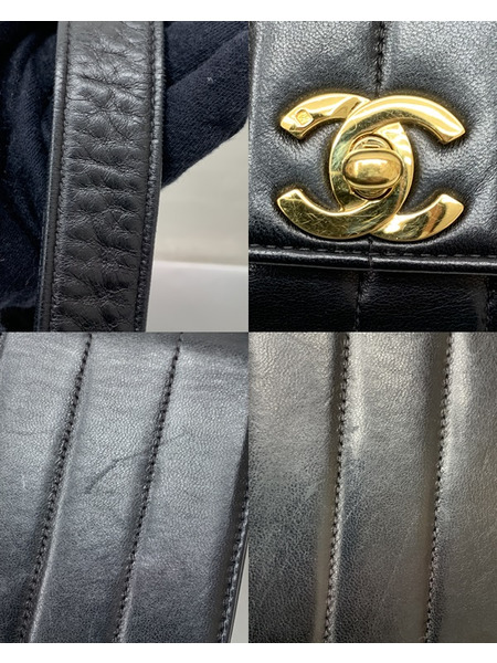 CHANEL マドモアゼル ショルダーバッグ ラムスキン BLK 本体のみ CHANEL 鞄 カメラバッグ ココマーク 