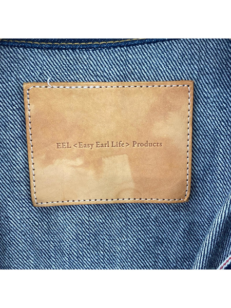 EEL デニムジャケット インディゴ メカニック ジャケット M