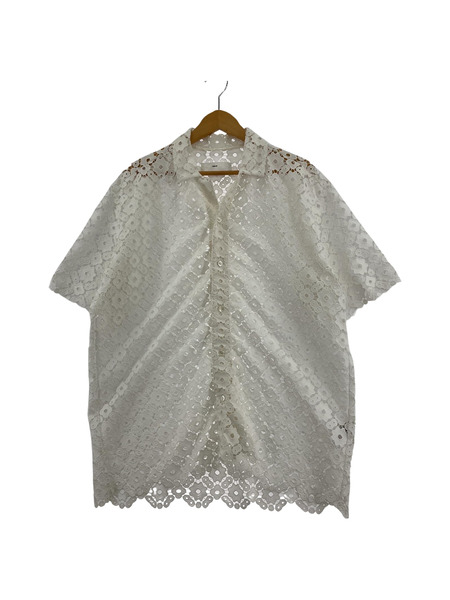 TOGA(VIRILIS/22SS/LACE SS SHIRT/シャツ/46/ホワイト[値下]｜商品番号：2100205353081 -  買取王国ONLINESTORE