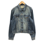 DENIM＆SUPPLY ラルフローレン ユーズド＆ダメージ加工 デニムジャケット(L)