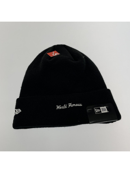 Supreme×newera ビーニー ブラック