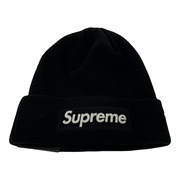 Supreme×newera ビーニー ブラック