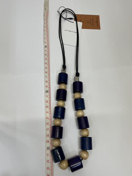 m's braque LEATHER CORD WOODS NECKLACE