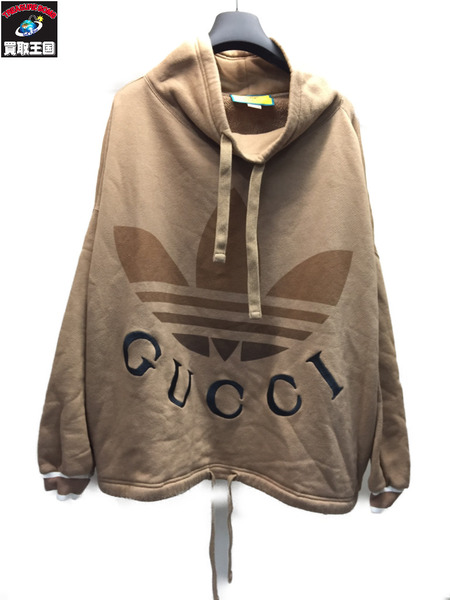 GUCCI×ADIDAS 22SS コットンジャージースウェットシャツ L ベージュ