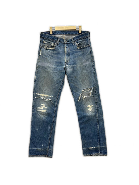 Levi's デニム・ジーンズ 70s 505 66前期 襤褸 刻印5 42TALON