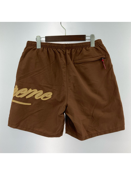 Supreme 21SS Mesh Script Water Short (S) ブラウン