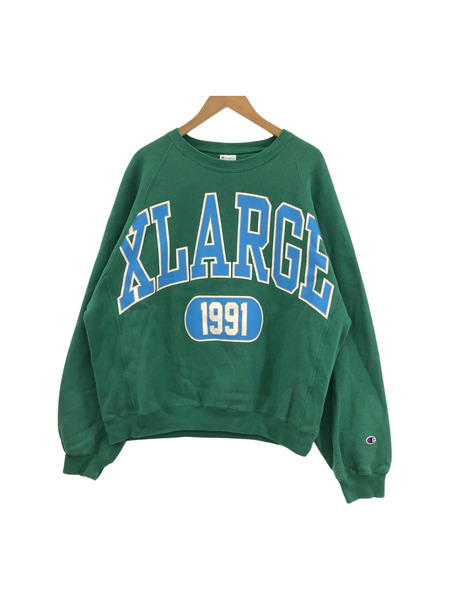 Champion XLARGE COLLEGE RAGLAN CREWNECK/L[値下]