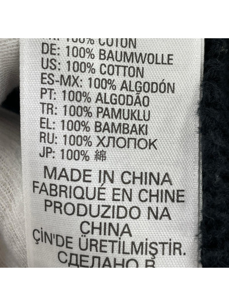 DIESEL カーディガン クラッシュ加工 黒 (S)