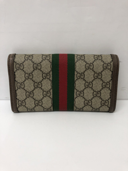 GUCCI グッチ 523153 オフディア GG コンチネンタルウォレット GGスプリーム キャンバス[値下]