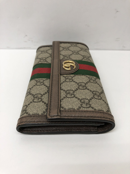 GUCCI グッチ 523153 オフディア GG コンチネンタルウォレット GGスプリーム キャンバス[値下]