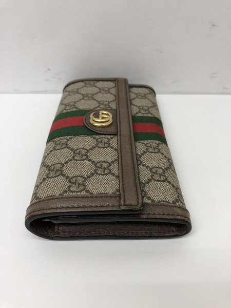 GUCCI グッチ 523153 オフディア GG コンチネンタルウォレット GGスプリーム キャンバス[値下]