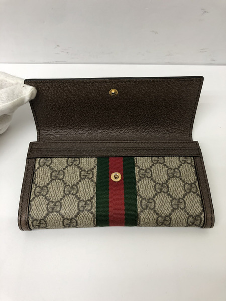 GUCCI グッチ 523153 オフディア GG コンチネンタルウォレット GGスプリーム キャンバス[値下]