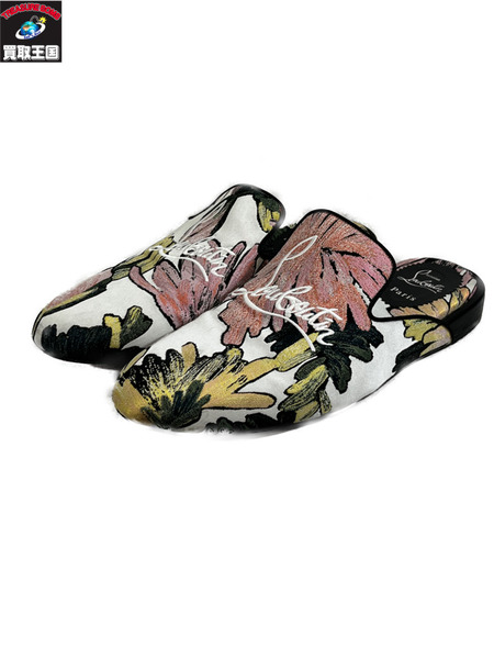 CHRISTIAN LOUBOUTIN ミュール　総柄