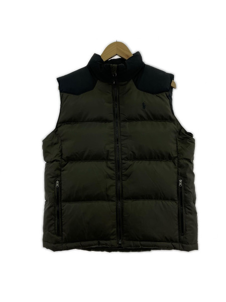 POLO RALPH LAUREN ダウンベスト ナイロン カーキ